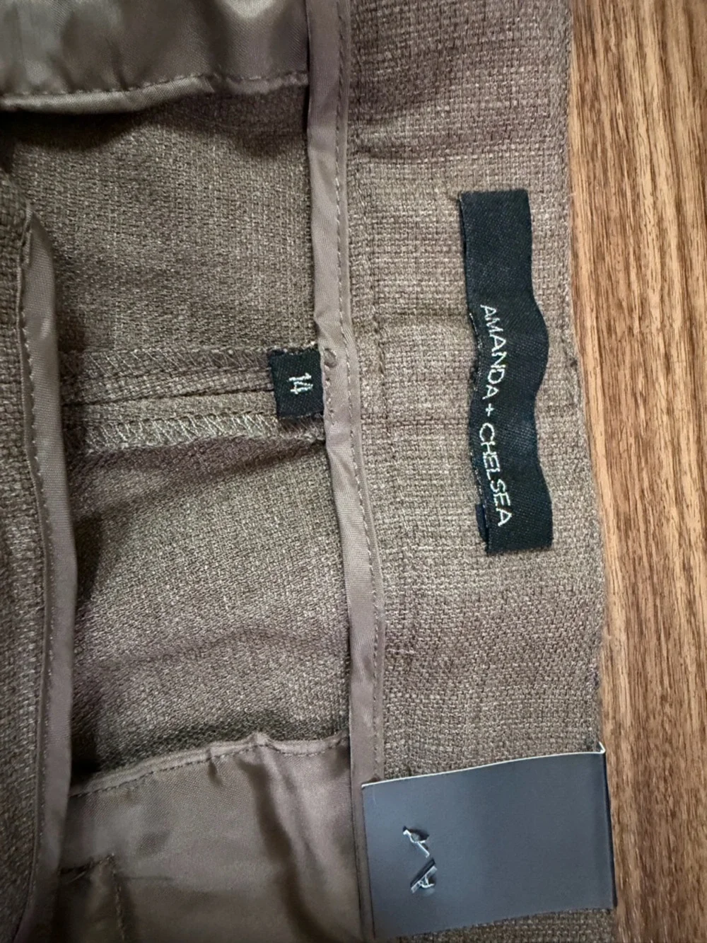 Amanda & Chelsea Brown Straight-Leg Dress Pants - Picture 4 of 11